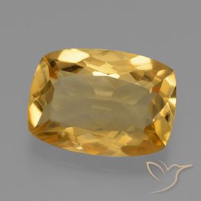 9,17 ctw natürlicher Mittel-Dunkelgold Citrin, Kissen, VVS-VS