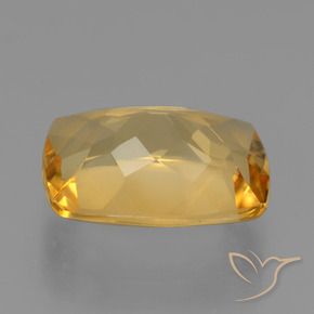 9,17 ctw natürlicher Mittel-Dunkelgold Citrin, Kissen, VVS-VS