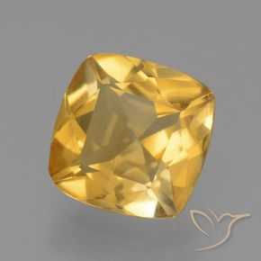 9,17 ctw natürlicher Mittel-Dunkelgold Citrin, Kissen, VS
