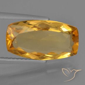 9,17 ctw natürlicher Dunkelorange-Gold Citrin, Kissen, VVS-VS
