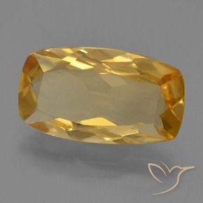 9,17 ctw natürlicher Mittel-Dunkelgold Citrin, Kissen, VVS-VS