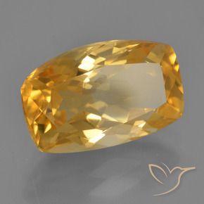 9,17 ctw natürlicher Mittel-Dunkelgold Citrin, Kissen, VVS-VS