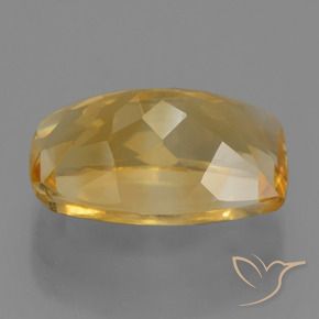 9,17 ctw natürlicher Mittel-Dunkelgold Citrin, Kissen, VVS-VS