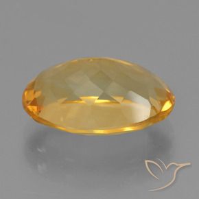 9,17 ctw natürlicher Mittel-Dunkelgold Citrin, Oval, VVS-VS