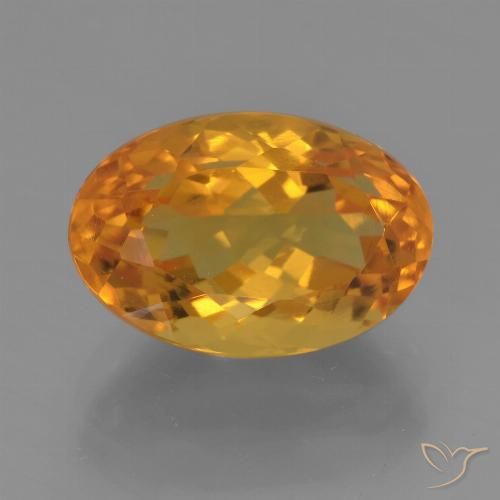 3.51ct Natürlicher Golden Citrin, Oval, VVS-VS
