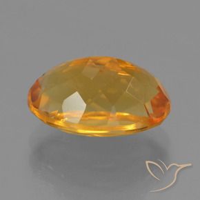 9,17 ctw natürlicher Golden Citrin, Oval, VVS-VS