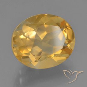 9,17 ctw natürlicher Orange-Gold Citrin, Oval, VS
