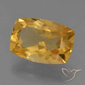 9,17 ctw natürlicher Mittel-Dunkelgold Citrin, Kissen, VVS-VS