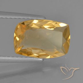 9,17 ctw natürlicher Mittel-Dunkelgold Citrin, Kissen, VS