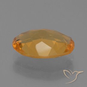 9,17 ctw natürlicher Dunkelorange Citrin, Oval, VVS-VS