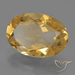 9,17 ctw natürlicher Mittel-Dunkelgold Citrin, Oval, VVS-VS