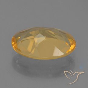 9,17 ctw natürlicher Mittel-Dunkelgold Citrin, Oval, VVS-VS