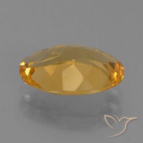 9,17 ctw natürlicher Mittel-Dunkelgold Citrin, Oval, VVS-VS
