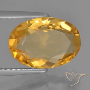 9,17 ctw natürlicher Dunkelorange-Gold Citrin, Oval, VVS-VS