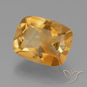 9,17 ctw natürlicher Tiefes Goldorange Citrin, Kissen, VS