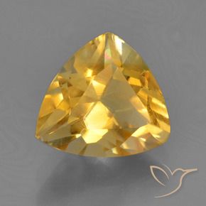 9,17 ctw natürlicher Tiefes Goldorange Citrin, Trillion, VS