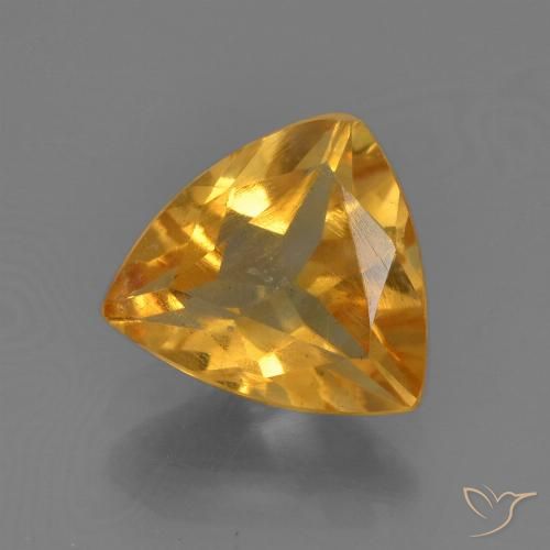 1.38ct Natürlicher Orange-Gold Citrin, Trillion, VS