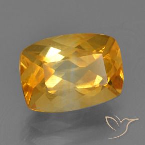 9,17 ctw natürlicher Tiefes Orange-Gold Citrin, Kissen, VS