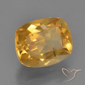 9,17 ctw natürlicher Dunkelorange-Gold Citrin, Kissen, VS