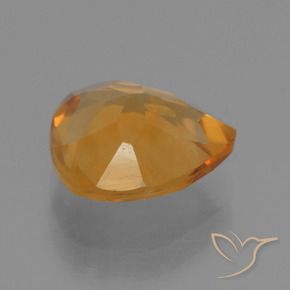 9,17 ctw natürlicher Tiefes Orange-Gold Citrin, Birnenform, VS