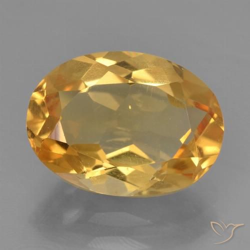 2.59ct Natürlicher Dunkelorange-Gold Citrin, Oval, VS