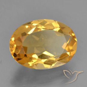 9,17 ctw natürlicher Dunkelorange-Gold Citrin, Oval, VS
