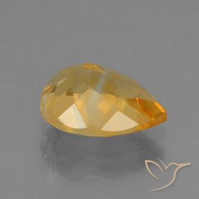 9,17 ctw natürlicher Tiefes Goldorange Citrin, Birnenform, VS