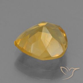 9,17 ctw natürlicher Dunkelgolden Citrin, Birnenform, VS