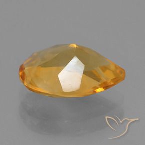 9,17 ctw natürlicher Tiefes Orange-Gold Citrin, Birnenform, VS