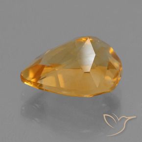 9,17 ctw natürlicher Orange-Gold Citrin, Birnenform, VS