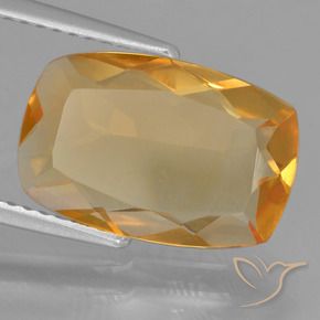 9,17 ctw natürlicher Tiefes Orange-Gold Citrin, Kissen, VVS-VS