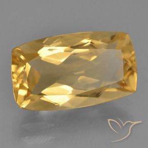 9,17 ctw natürlicher Mittel-Dunkelgold Citrin, Kissen, VS