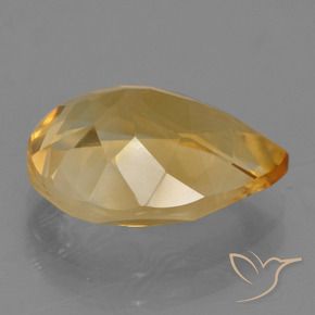 9,17 ctw natürlicher Mittel-Dunkelgold Citrin, Birnenform, VS