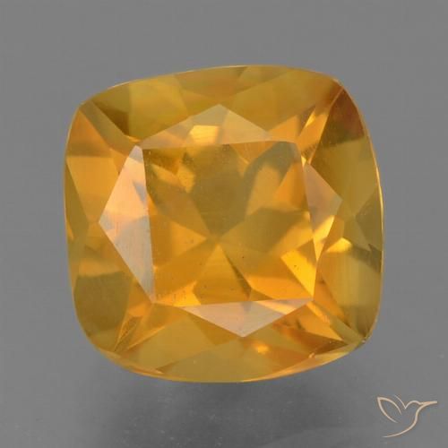 1.90ct Natürlicher Tiefes Orange-Gold Citrin, Kissen, VS