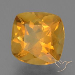 9,17 ctw natürlicher Tiefes Orange-Gold Citrin, Kissen, VS