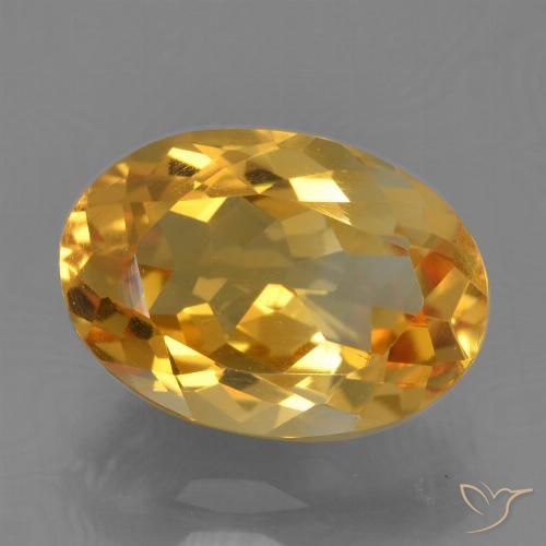 2.90ct Natürlicher Tiefes Orange-Gold Citrin, Oval, VS
