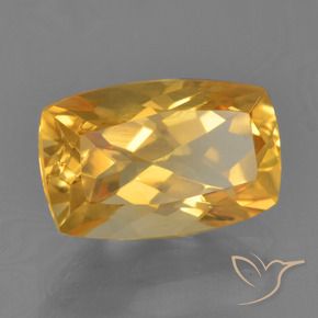 9,17 ctw natürlicher Mittelgold Citrin, Kissen, VVS-VS