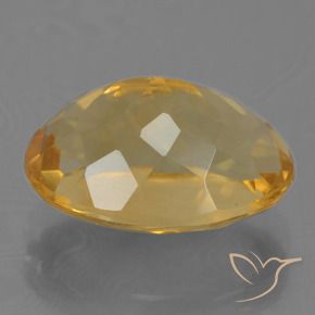 9,17 ctw natürlicher Tiefes Goldorange Citrin, Oval, VS