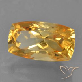 9,17 ctw natürlicher Dunkelorange-Gold Citrin, Kissen, VVS-VS