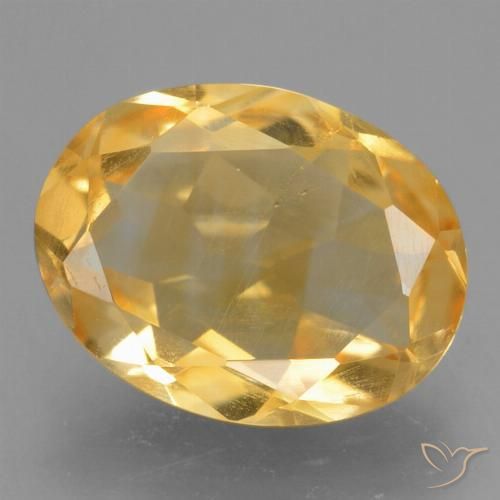 1.81ct Natürlicher Golden Citrin, Oval, VS