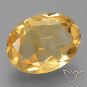 9,17 ctw natürlicher Golden Citrin, Oval, VS