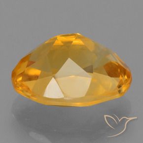 9,17 ctw natürlicher Tiefes Orange-Gold Citrin, Oval, VS