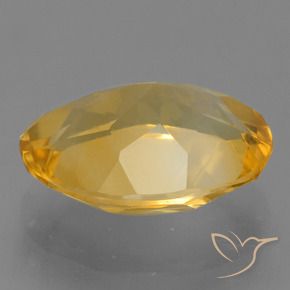9,17 ctw natürlicher Mittel-Helles Orange-Gold Citrin, Oval, VVS-VS