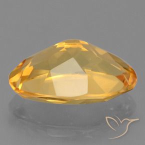 9,17 ctw natürlicher Tiefes Orange-Gold Citrin, Oval, VVS-VS