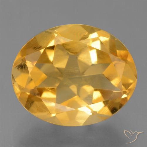2.78ct Natürlicher Tiefes Orange-Gold Citrin, Oval, VS