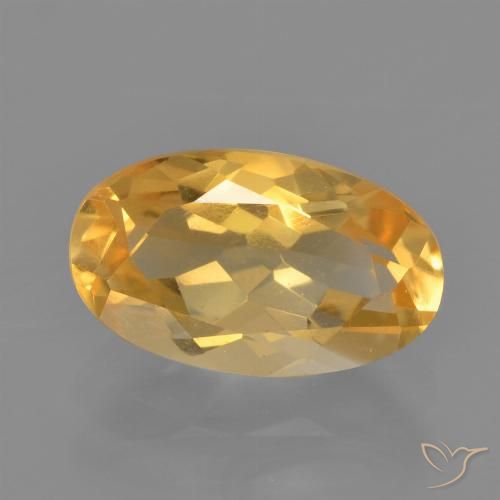2.13ct Natürlicher Orange-Gold Citrin, Oval, VVS-VS