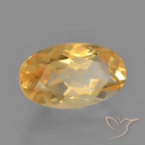 9,17 ctw natürlicher Orange-Gold Citrin, Oval, VVS-VS