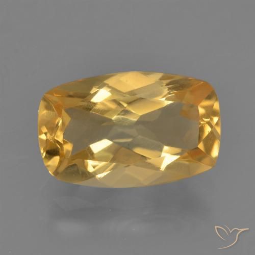 2.68ct Natürlicher Hellorange-Gold Citrin, Kissen, VVS-VS