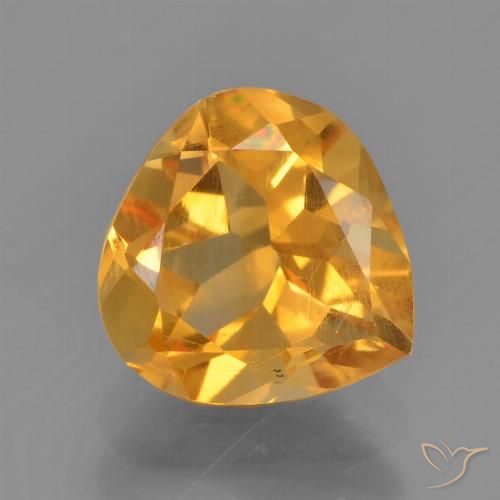1.72ct Natürlicher Orange-Gold Citrin, Birnenform, VS