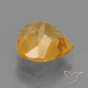 9,17 ctw natürlicher Orange-Gold Citrin, Birnenform, VS